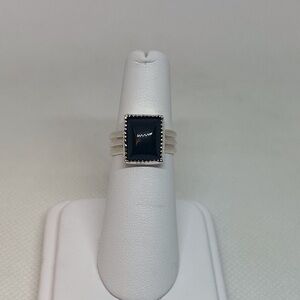 4.5Ct Black Onyx Ring Handmade